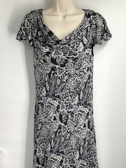 Vintage 90s Y2K 100% Silk Floral Paisley Dress Large Hawaiian Fairy Charter Club