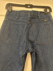 Vintage Maverick Dark Blue Women’s Flare Leg Jeans Hippie Style Size 28 X 30