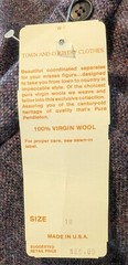 Pendleton Vtg Pure Wool Lined Trouser Pants Purple Tweed Deadstock 13.75x 31.5