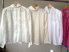 19pc lot Vintage Secretary Blouse lot Various sizes