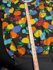 Vintage Sweatshirt Black Background Fruit Color Unique Design