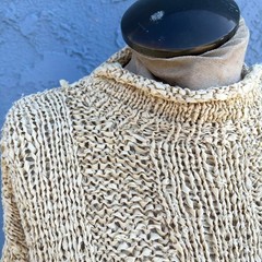 Vintage Woven Sweater Bohemian Avant garde Size Medium Julian Hsuing