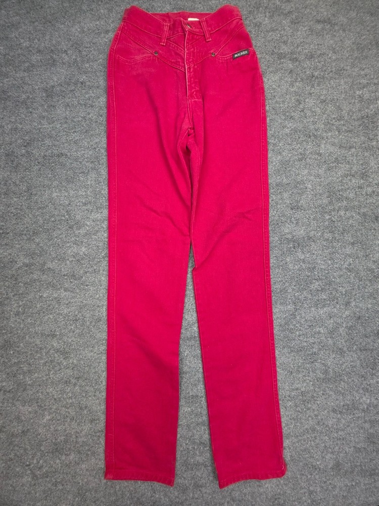 Vintage Rocky Mountain Rockies Pants Women’s 1 / 25 Red Twill High Rise