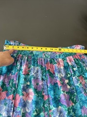 VTG Diane Freis 100% Silk Set of 2 Top & Skirt Vibrant Multicolor Beads Sequins