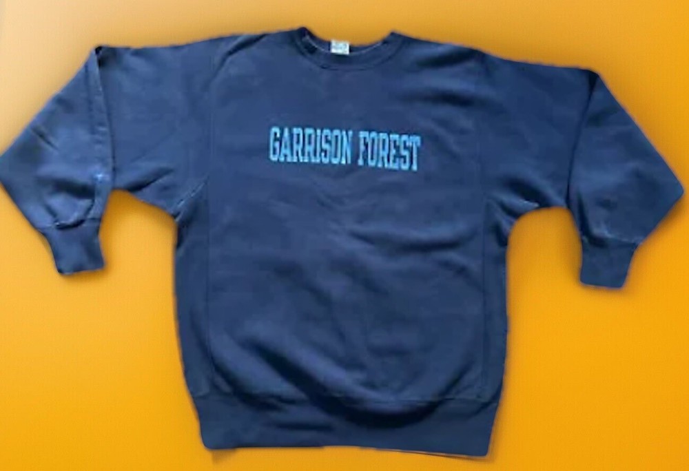 80s Champion Reverse Weave Garrison Forest School Crew Neck.large /gussets