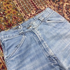 VTG 70s Foxmoor Blue Denim flared Jeans Bell Bottom Size 9 24×31 12″ leg opening