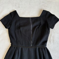 Vintage 60s Helen Whiting Black Mini Dress Size Small