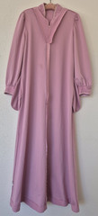 SAKOWITZ Vanity Fair Women’s Maxi Lounger Robe Solid Pink Size 12 USA Made VTG