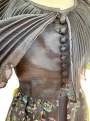 Vintage 60/70’s ALFRED SHAHEEN ART DECO CAPE Blouse w pants 8 hand paint stamped