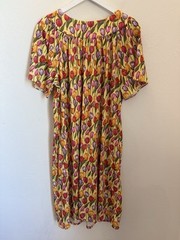 Anthony Richard’s Nightgown House Dress Muumuu Yellow Tulip Print Large