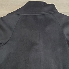 VTG A. Sachs Perlette Wool Overcoat Womens Shawl Collar L/XL Wool Black 80-90’s