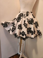 City Triangles 1950’s Circle Skirt Size 13 Black & White Poodle Style NWOT