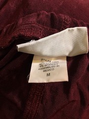 Vintage Goth Graffiti Skirt,Size Medium,Burgundy,37 Inches Long