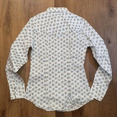 Vtg 70s Pearl Snap Shirt Champion Westerns Womens 12 Rockabilly Cowgirl NOS