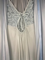 Vintage Lingerie Sleep Set Baby Blue Slip Dress + Dressing Gown