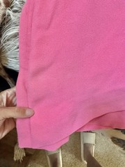Vtg Bullock’s Wilshire Bubble Gum Barbie Dress Scarf High Neck Shift Mod 60s S