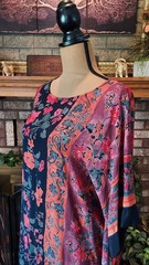 Vintage Adini 70’s Maxi Caftan Boho Dress Pockets Free Size