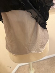 Vintage 90’s Bebe Black Sheer Mesh Lined Sequin Floral Camisole Tank Top M