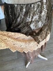 🎥 1920s Vintage Tiered Lace Dress Paramount Studios Silent Film Era 20s Actress