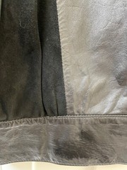 Jota U Cueros Leather and Suede Bat Wing 1980s Jacket Size L ArgentinaL(J14)