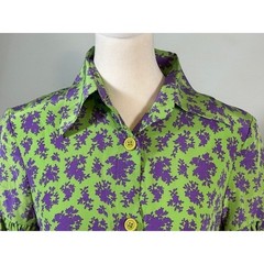 Oliver by Valentino 1997 Vtg Floral Dress IT 42 Made in Italy Archival