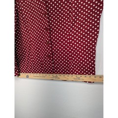 Peggy Lou California Vintage 70s Red Polka Dot Button Up Blouse Size 46 Long Slv