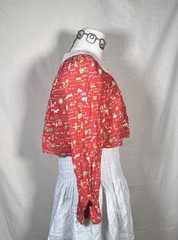 Vintage 60s 70s Denise Are Here School Teacher Button Top Flowy Cardigan