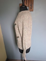 Vintage 80s Wool Blend Floral Sweater