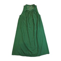 Vintage Green A-Line Midi Dress
