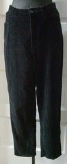 90’s JONES NEW YORK Black Flat Front Velvet Velour Slacks Pants 6