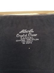 Alberts Seamless Flat Knit Stockings With Bare Heel 3 Pair In Tissue Paper