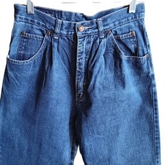 1970’s High-Waisted Sz 11 27×33 True Vintage Denim Jeans Anthony’s Tapered Leg