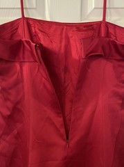 VTG Night Way Nightway Coll. Red Maxi Formal Ball Dress Gown, Sz 14 READ