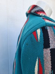 1950s Vintage All Wool Handwoven Chimayo Jacket As-Is