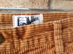 VTG 70s Landlubber Toffee Corduroy Pants Low Rise 32″W Flare Hippie Festival