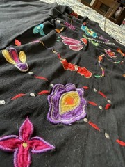 Vintage Moda International Forelli Knit Top Beaded Embroidered 22/24 Colorful