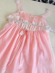 Vintage 60’s Aristocraft Delicate Pink Lace-Trim Babydoll Nightdress Coquette