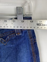 Vtg 70s N’est Ce Pas Sz 11/12 Women’s Sawtooth Pockets Hippie Denim Blue Jeans