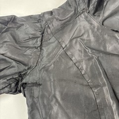 1800’s Antique Victorian Ladies Black Silk Taffeta Mourning Coat w/ Large Collar