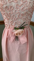 Vintage 60s pink handmade Fit And Flare Barbie sleeveless dress XS