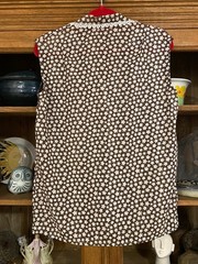 Brown Floral Blouse Size 10