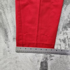 Vintage David Brooks Pants Women 12P PETITE Red Pleated High Rise Tapered Preppy