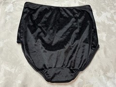Vtg MARILYN MONROE 7159-49 Second Skin Satin 2X Black Leopard Panties #219