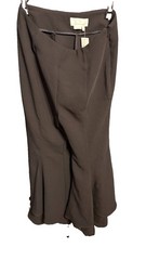 NWT Anthropologie The Essential Slim Pants Womens 6 Black $130 V065059 C4123