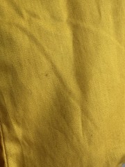 VTG 50s Designer Greta Plattry Deadstock Mustard Gold Blouse Button Up Top XS/S