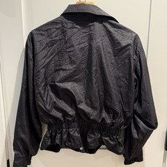 Vtg 80s 90s Ellesse Black Parachute/Windbreaker Jacket Hip Hop Womens 2