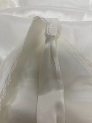 Halston Polyester White (Pearl) Lace Lingerie Nightgown XL Sleeveless With Tag