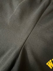 VTG 1980s Champion West Point Prep 100% Nylon Black Yellow Track Shorts Tag S