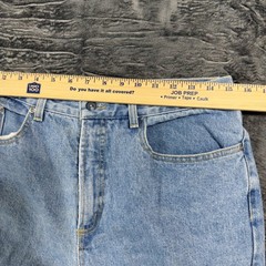 Code Bleu Nordstrom Vintage High Waisted Straight Leg Jeans Light Wash 33