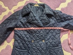 Vintage 80’s Montgomery Ward Quilted Jacket Dark Blue Womens Size 18 1/2 Large